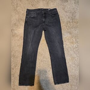 34x30 Men's Mavi Slim Straight Black Jeans